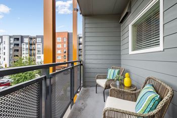 private patio or balcony at Discovery West Apartments in  Issaquah, WA 98029